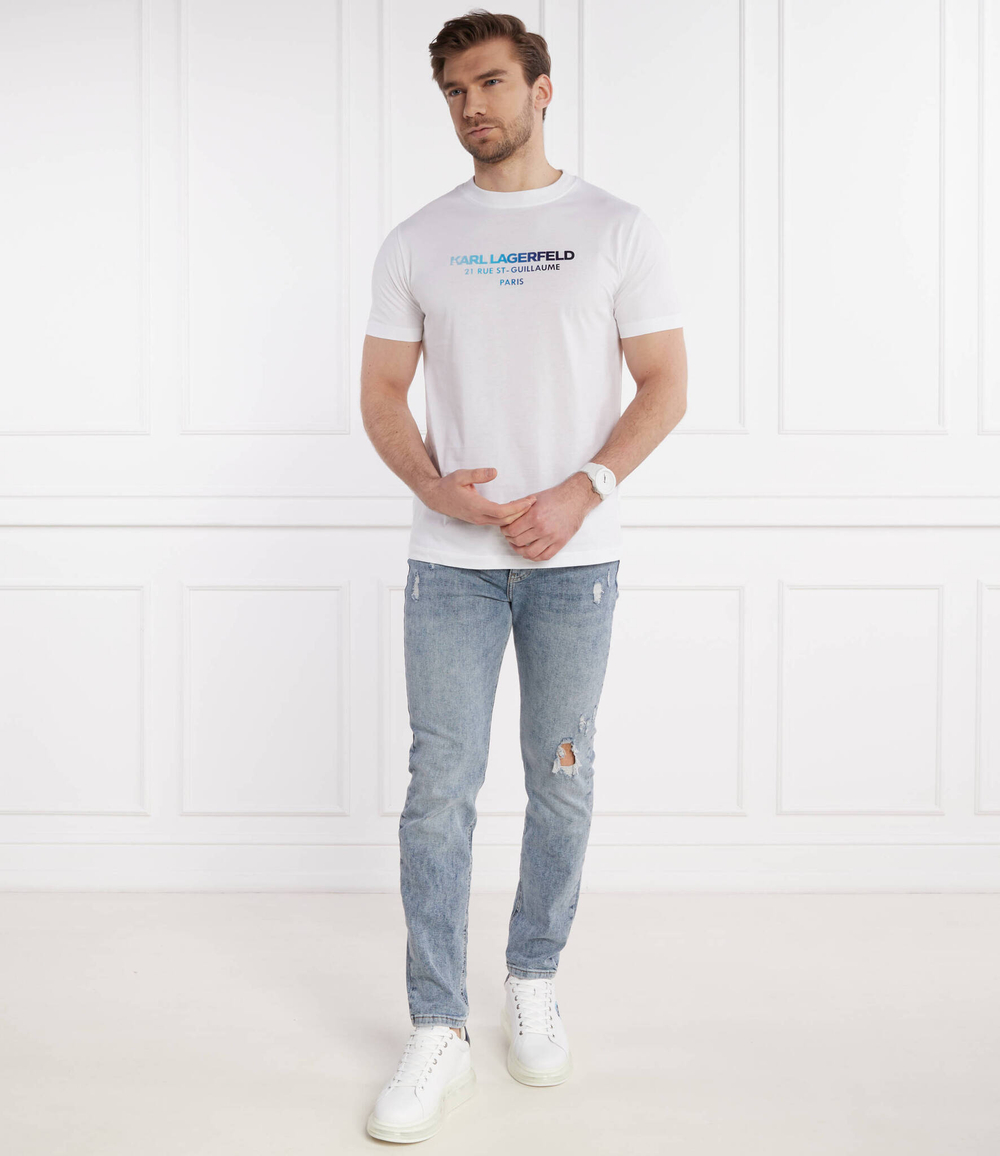 Кожаные кроссовки kapri kushion neonft lo lace Karl Lagerfeld - белый(KL52634)