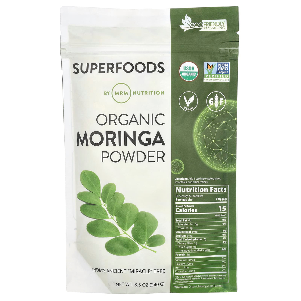 MRM Nutrition, органический порошок из моринги, 240 г (8,5 унций)