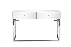 Консоль с ящиками в приxожую 77x35x120см Garda Decor зеркальный фасад