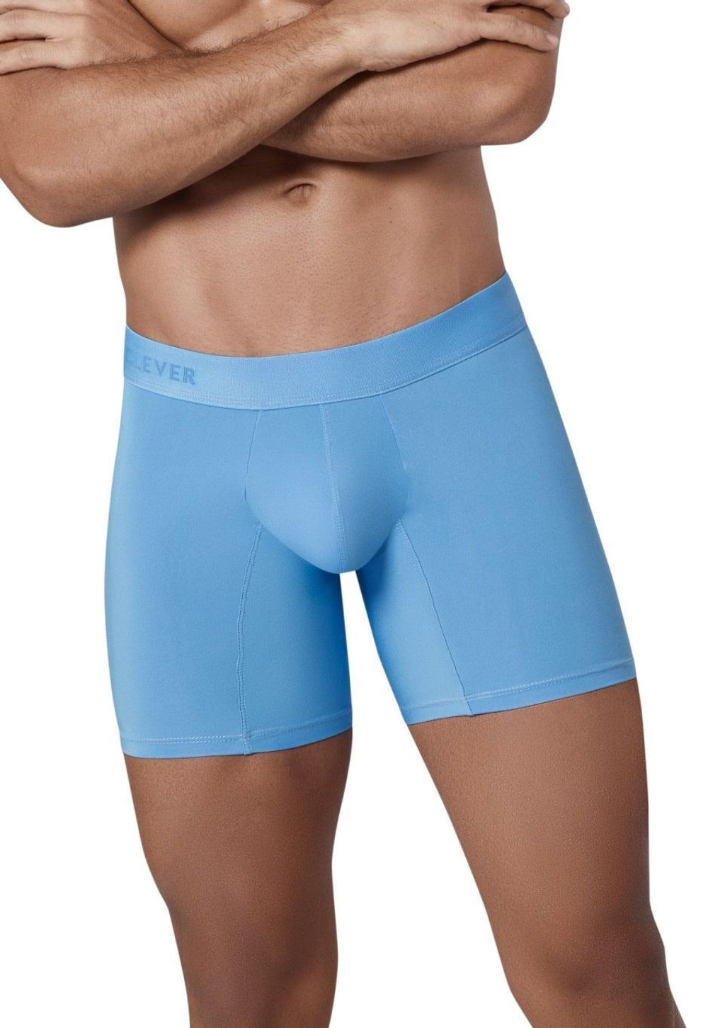 Голубые удлиненные трусы-боксеры Primary Long Boxer (Размер: M) (Цвет: голубой)