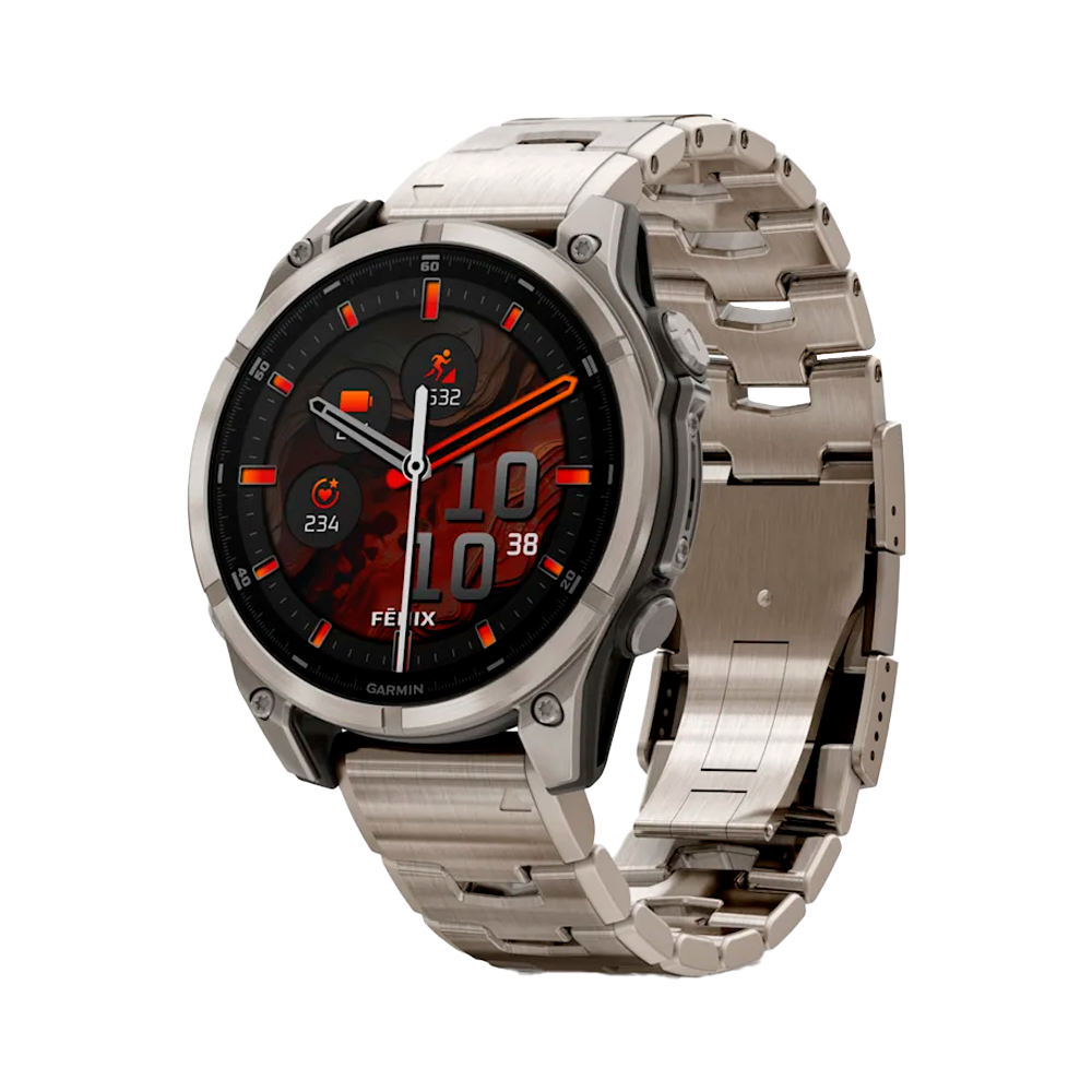 Умные часы Garmin Fenix 8, 47мм, Amoled Sapphire Titanium Graphite (010-02904-40)