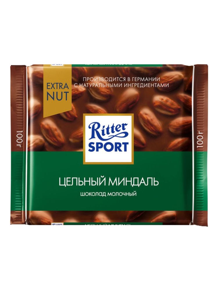 Шоколад молочный Ritter Sport Цельный миндаль 100 г x 2 шт