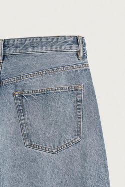 ZARA ДЖИНСЫ LOOSE FIT, ЛИНЯЛЫЙ СИНИЙ