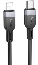 Usb Кабель-зарядка Type-C на Lightning Hoco X109 27W 3м силиконовый черный