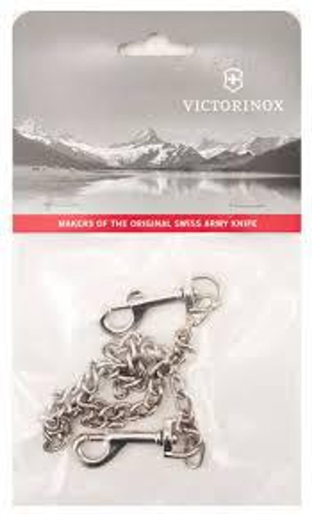 Цепочка Victorinox 4.1815.B1 40см никелированная с карабинами