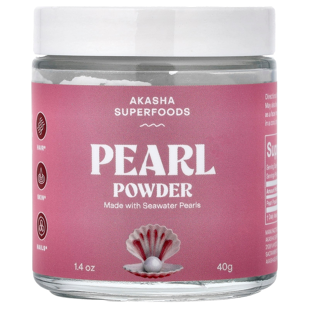 Akasha Superfoods, жемчужная пудра, 40 г (1,4 унции)
