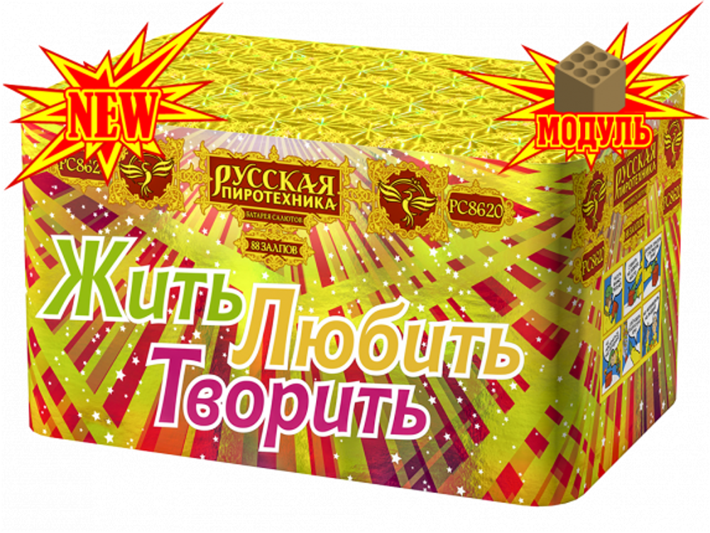 РС8620 Жить! Любить! Творить! (1,25"х 88)