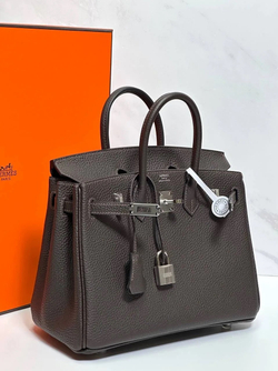 Сумка Hermes Birkin 25 и 30 цвета черный шоколад