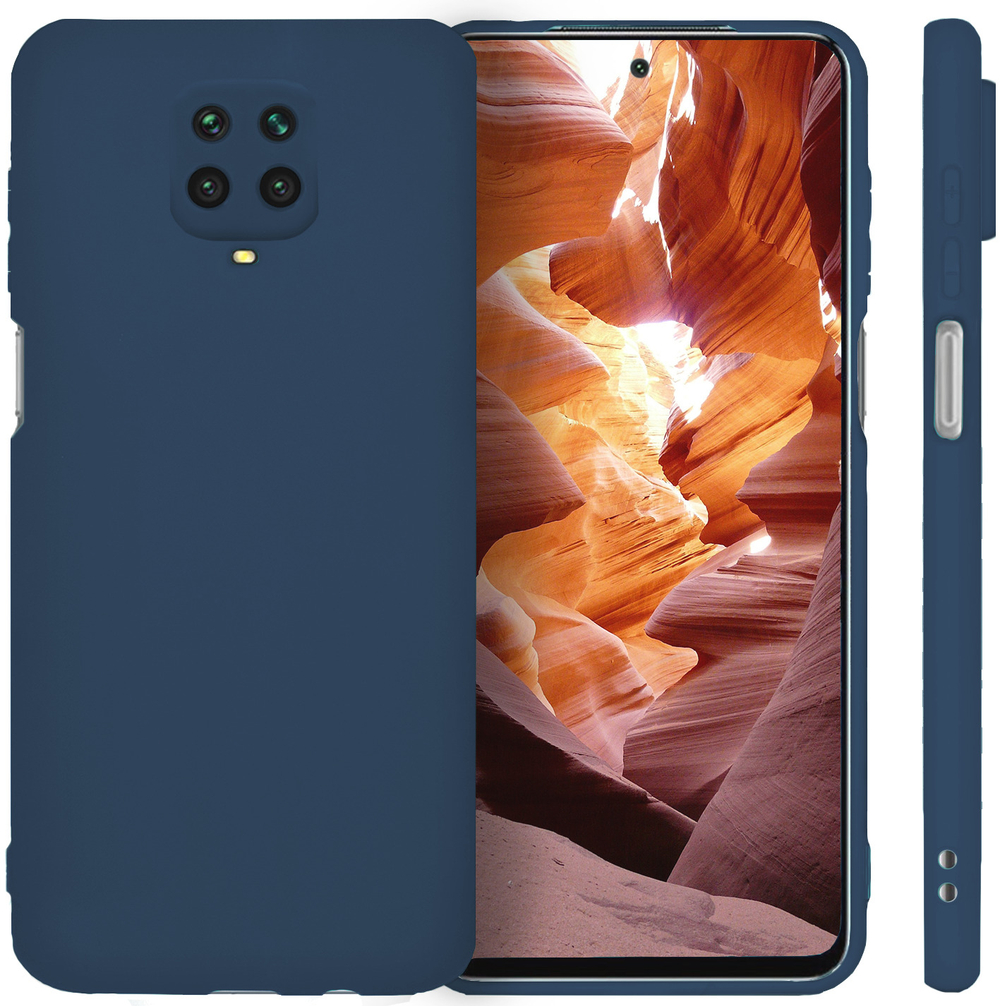 Мягкий Soft Touch чехол из силикона для XIAOMI REDMI NOTE 9 PRO / 9S / POCO M2 PRO с бархатной подкладкой