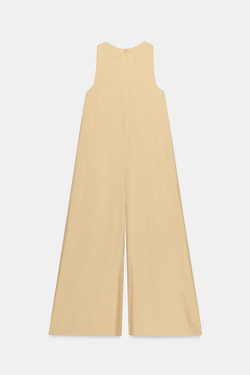 ZARA ЛЕГКИЙ КОМБИНЕЗОН, СОЛОМЕННЫЙ