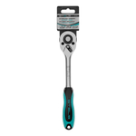 Ключ-трещотка 3/8", CrV, 72 зуба, с быстрым сбросом, матовый хром Stels