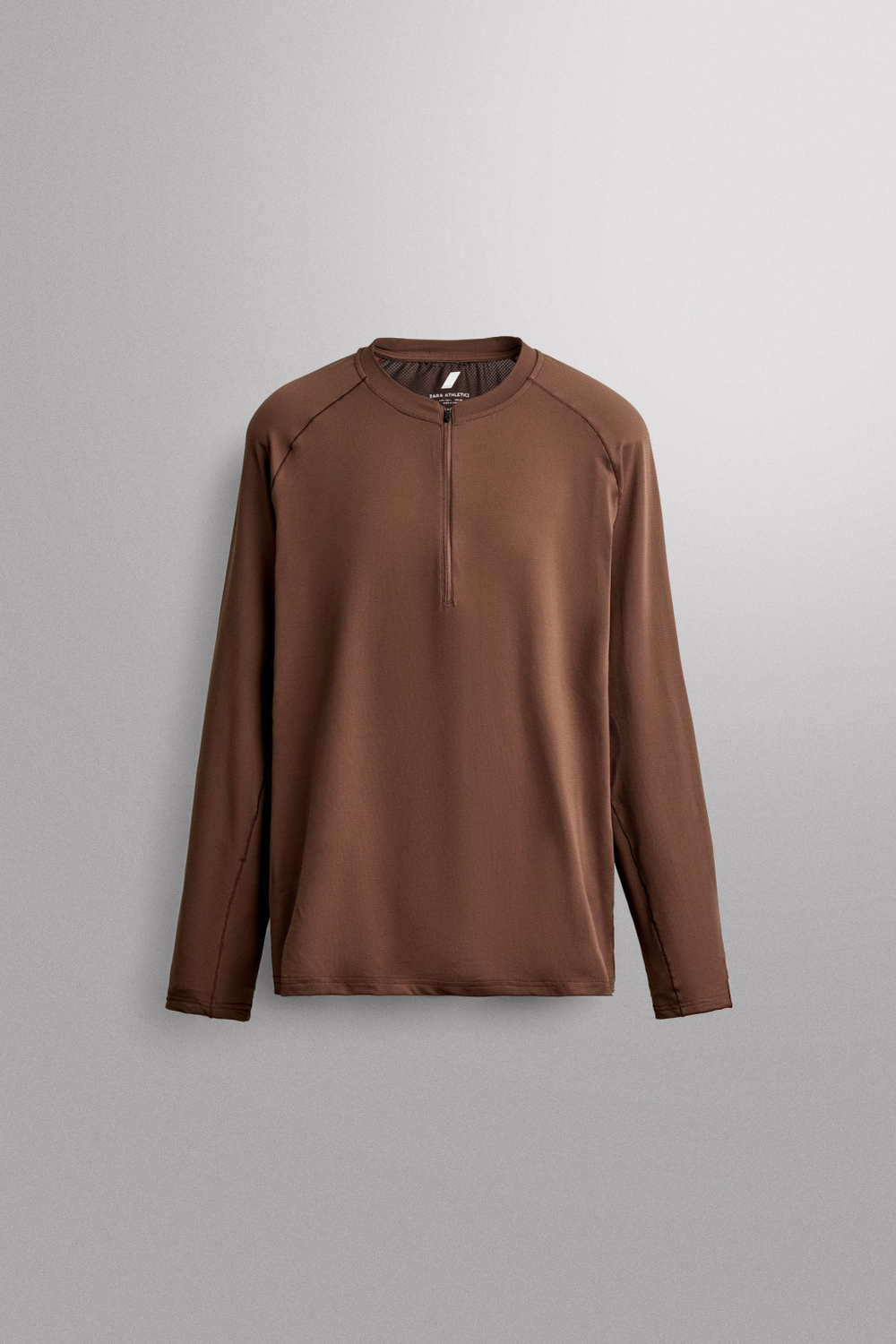 ФУТБОЛКА С ВОРОТНИКОМ НА МОЛНИИ COLOR BLOCK — ZARA