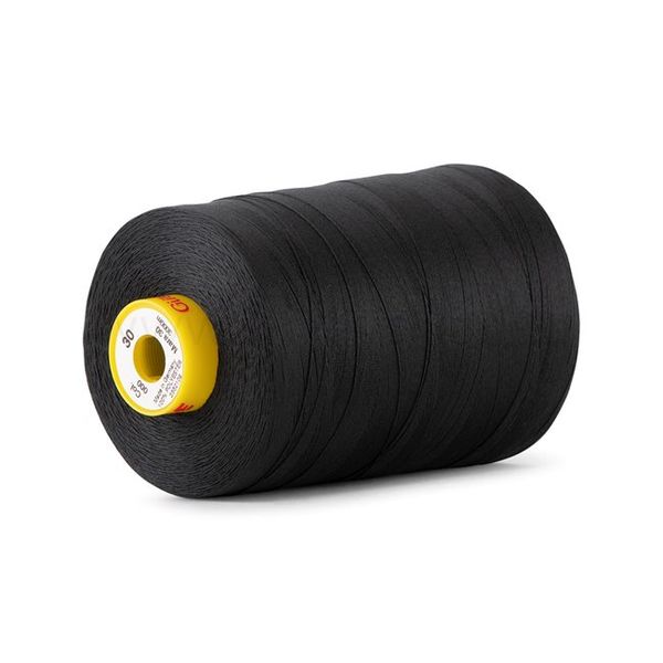 Нитка Gutermann Mara 30 (3000 метров), 1 боб., для отстрочки | _000 черный