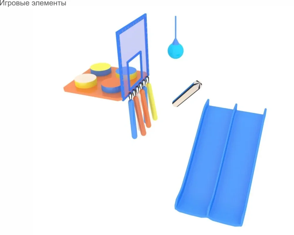 Детский игровой лабиринт «Морские жители» 11,5 м² (4,2*4,3*2.7м)