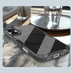 Тонированный чехол с MagSafe для iPhone 17, серия Nature TPU Pro Magnetic (Transparent Black) от Nillkin