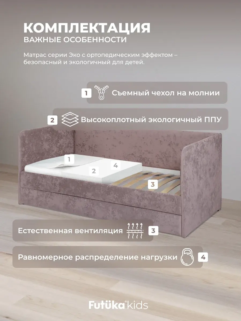 Диван - кровать Лило 200х90 см ткань Небби