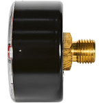 Манометр аксиальный STOUT - 1/4" (D50 мм, шкала 0-4 бар, с указателем предела)