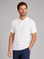 Поло однотонное Bowery NYC Mako Jersey Optic White