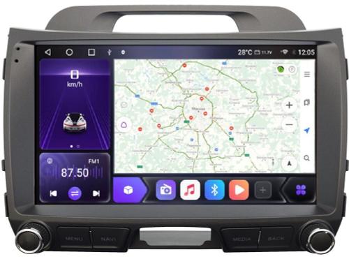Магнитола для KIA Sportage 2010-2016 (низкая комплектация) - Kuberg SF-9735-1 (рамка 9") QLed, Android 12, Быстрая, CarPlay, 4G SIM-слот