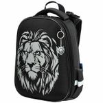 Ранец BRAUBERG SHINY, 2 отделения, "Tiger", СВЕТЯЩИЙСЯ РИСУНОК, 36х28х14 см, 270698