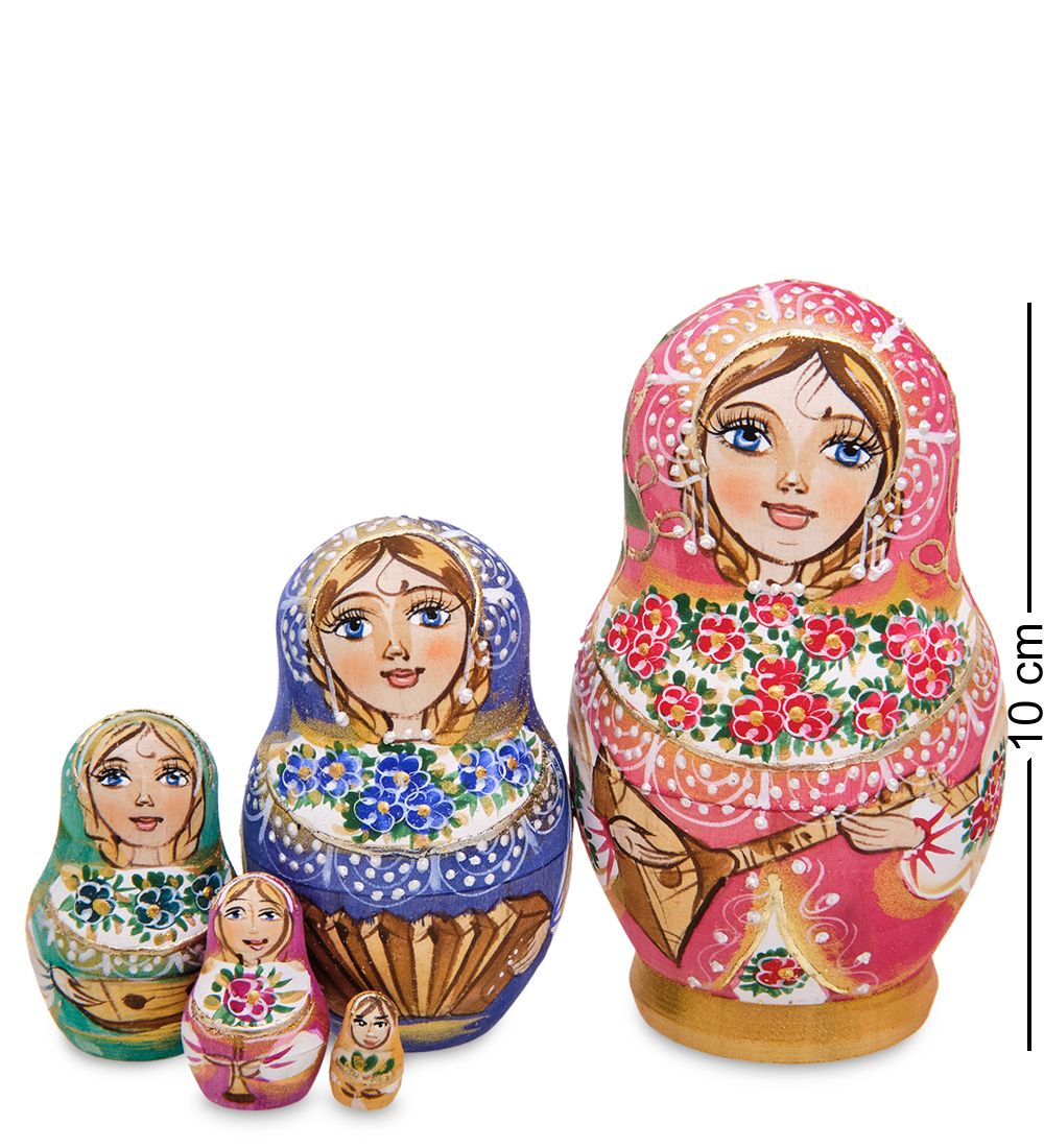 Народные промыслы МР-44/ 3-E Матрешка 5м «Василина» мал.