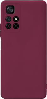 Мягкий Soft Touch чехол из силикона для XIAOMI POCO M4 PRO 5G и REDMI NOTE 11S 5G с бархатной подкладкой