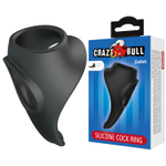 Эрекционное кольцо двойное из силикона растягивающееся CRAZY BULL черное BI-210256