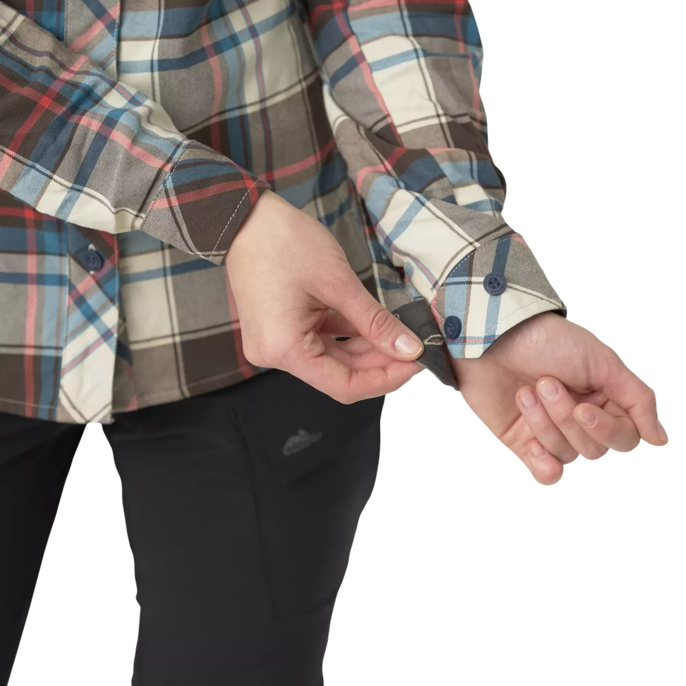 Рубашка женская Helikon-Tex Marigold Shirt Coral Crimson Checkered (L/Regular, Coral Crimson Checkered)