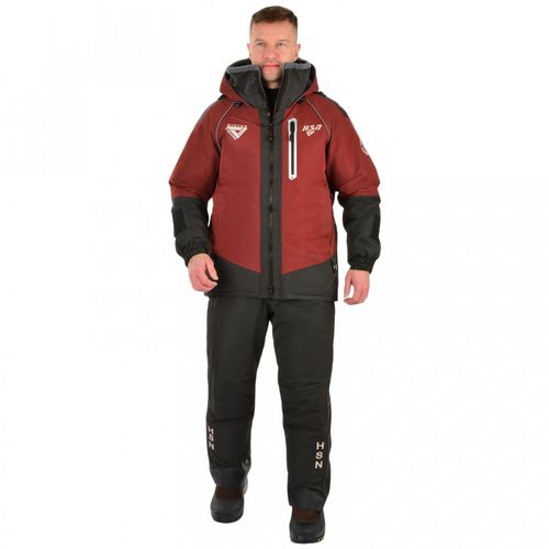 Костюм-поплавок мужской зимний "Rescuer II comfort" -40, hardguard, махагон, ХСН