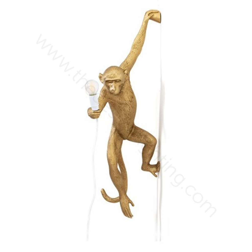 Wall design lamp design lamp  Monkey by Seletti (Gold)