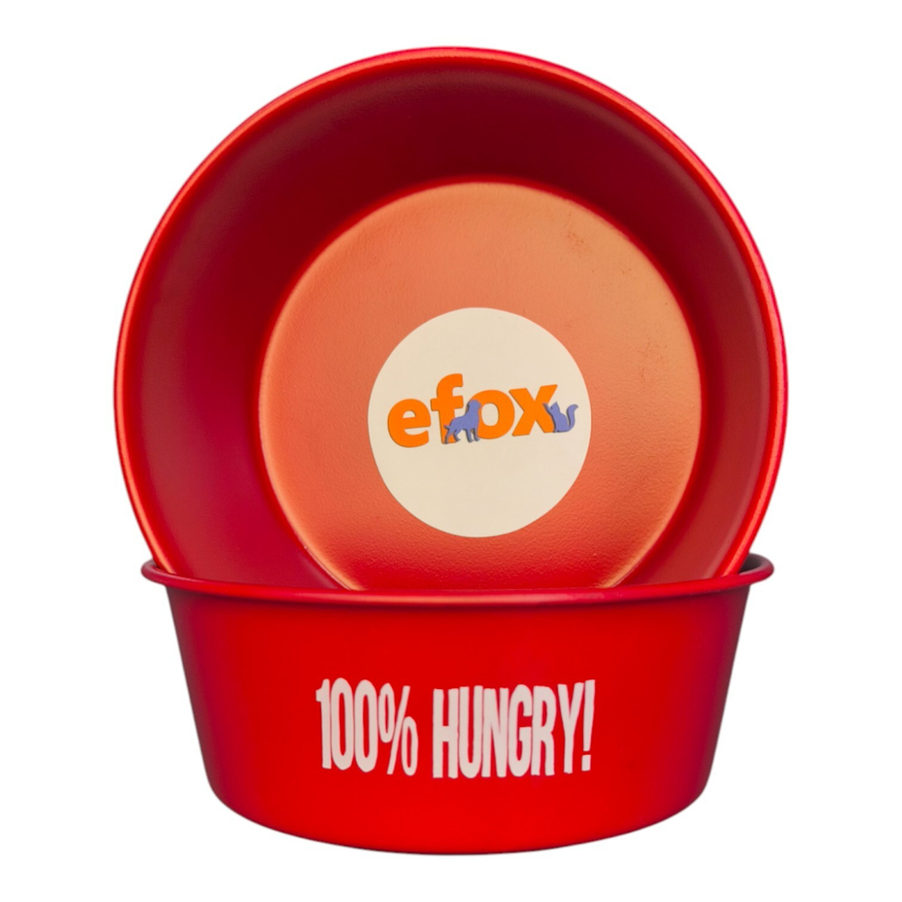 Миска "efox" для питомцев из нержавеющей стали, форма чаша