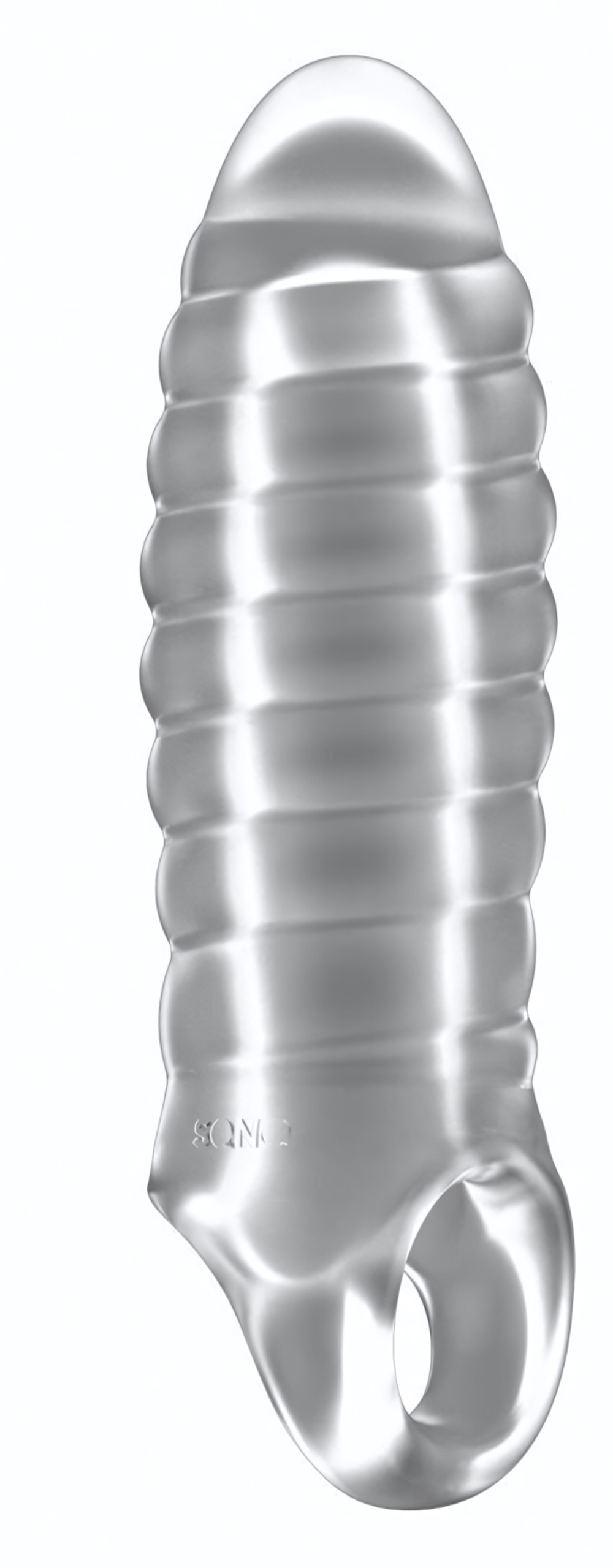 Прозрачная насадка на пенис закрытого типа N 36 Stretchy Thick Penis Extension - 15,2 см. (Цвет: прозрачный)