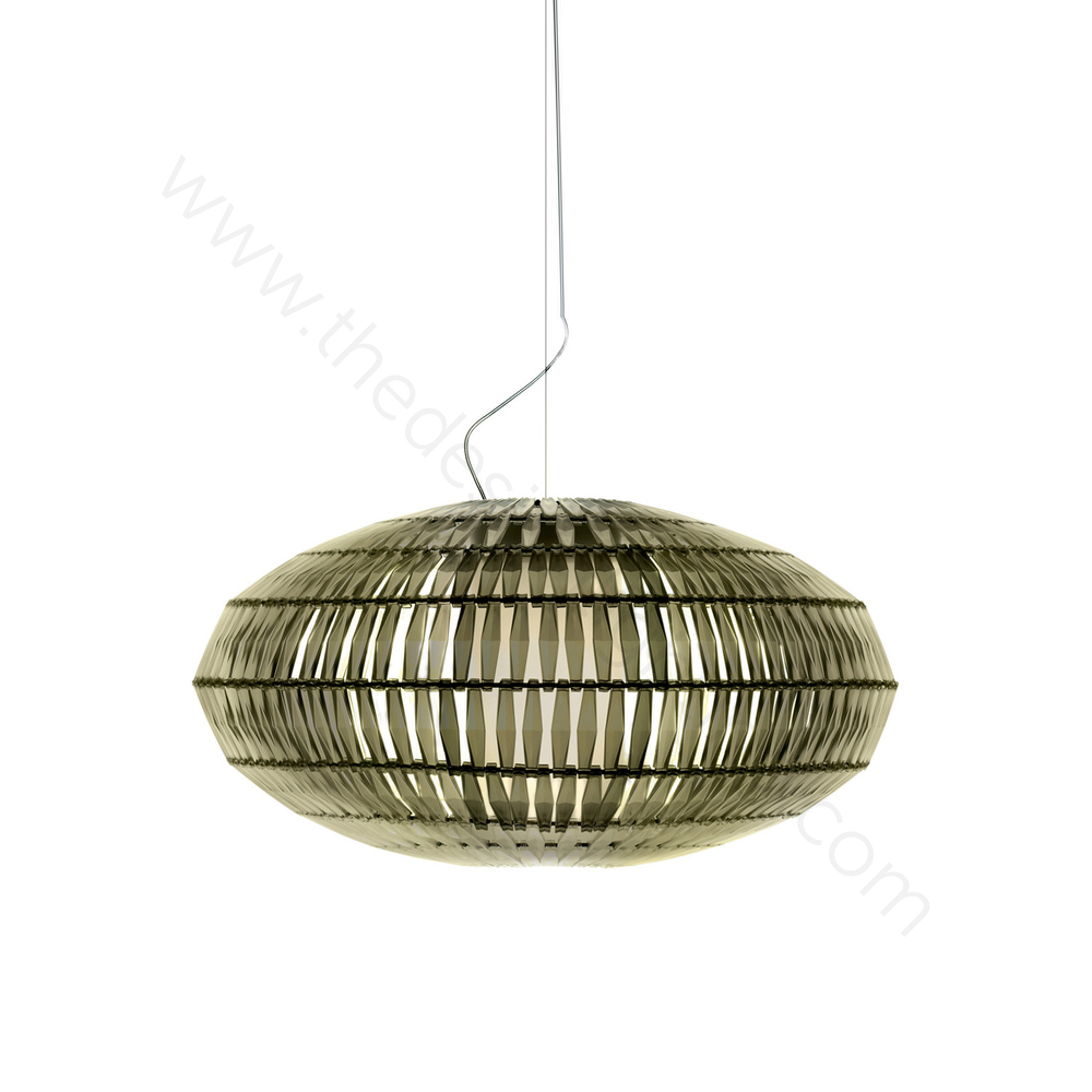 Pendant design lamp  Tropico Ellipse by Foscarini (Gold)