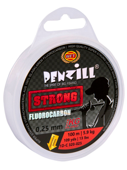 Леска монофильная WFT KG Penzill FLUOROCARBON Strong 100 м, 0.25 мм