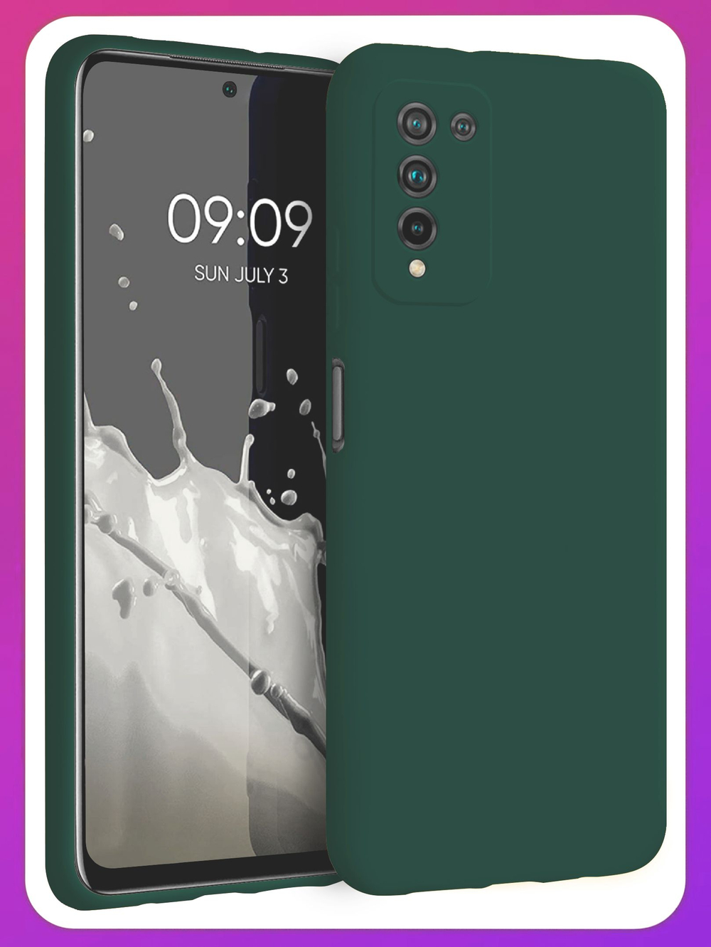 Мягкий Soft Touch чехол из силикона для HUAWEI HONOR 10X LITE / P SMART 2021 с бархатной подкладкой