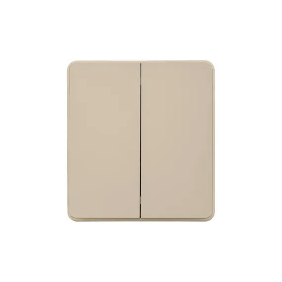Выключатель двухклавишный KRANZ Miele Round Шелк KR-78-0706-7