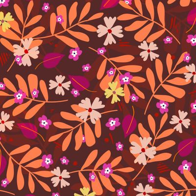 flowers in cute vintage style