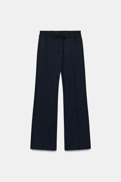ZARA БРЮКИ С ПОЛОСАМИ ПО БОКАМ — ZW COLLECTION, МОРСКОЙ СИНИЙ