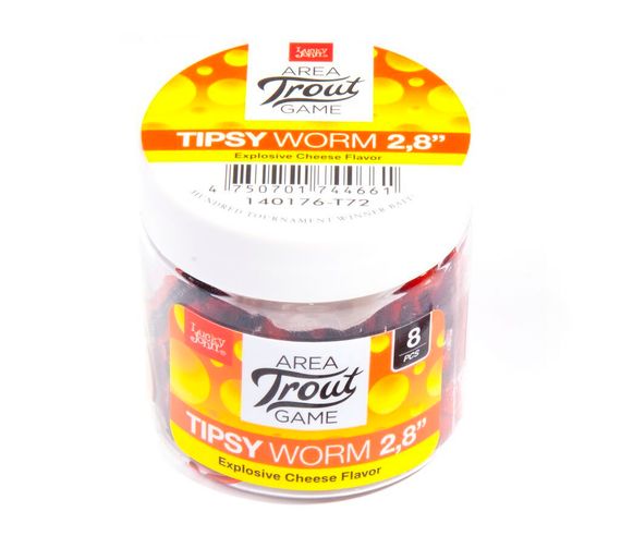 Слаги съедобные LJ Pro Series TIPSY WORM 2,3in (5,84 см), цв. T72, 12 шт.