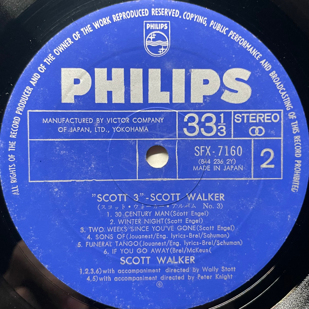 Scott Walker - Scott 3 (Япония 1969г.)