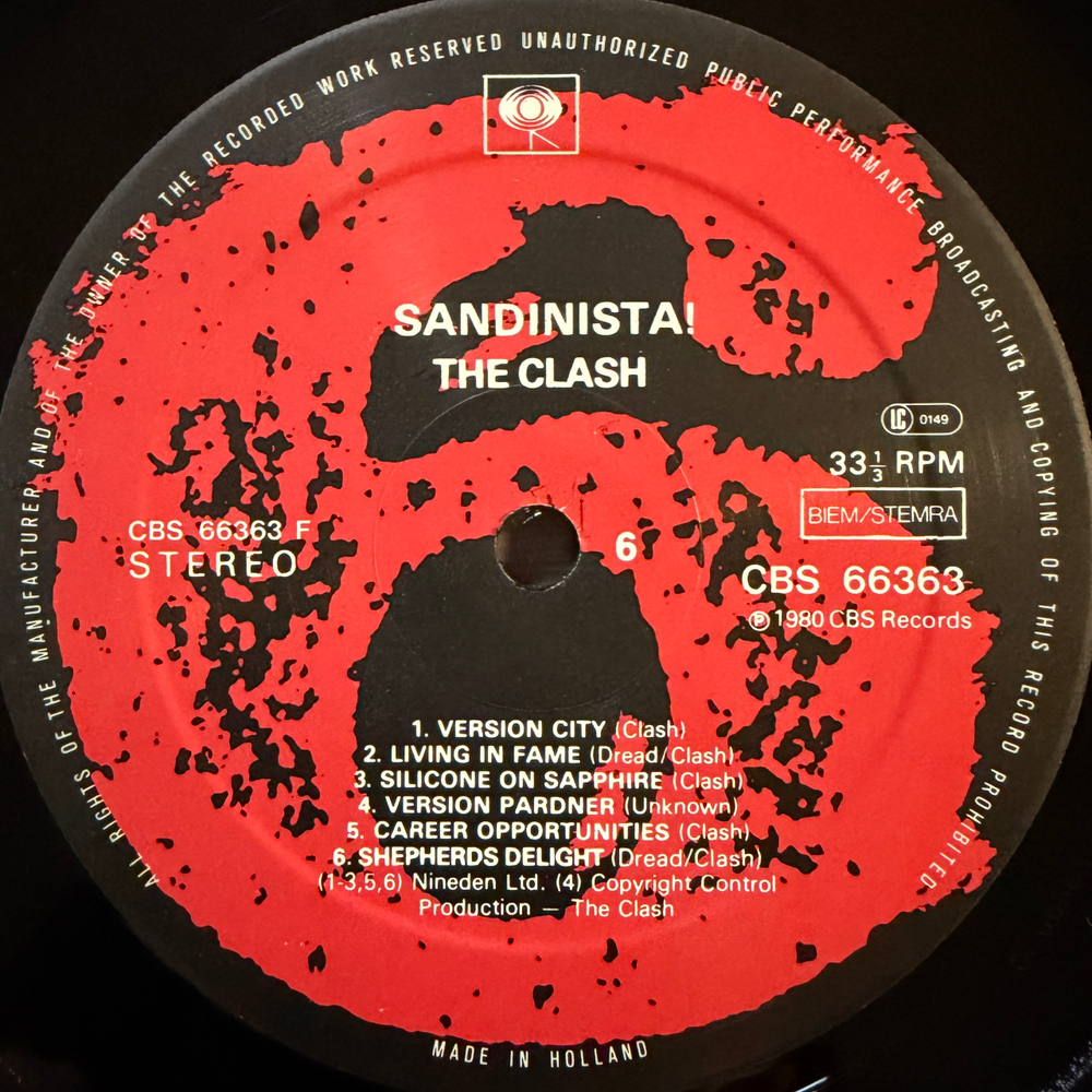 The Clash - Sandinista! 3LP (Голландия 1980г.)