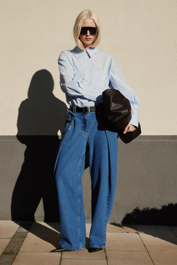 Джинсы Pleat