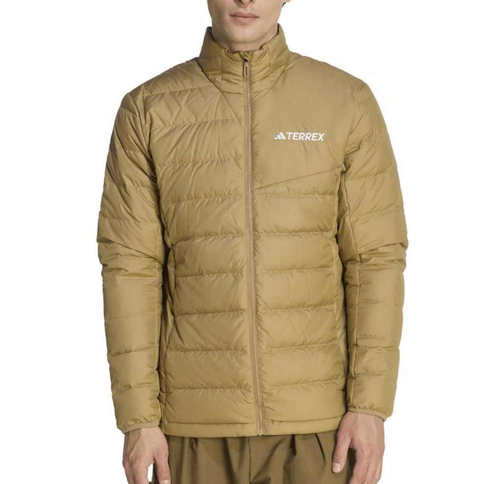 Meska kurtka tenisowa Adidas Terrex Multi Light Down Climawarm - cardboard