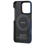 Чехол из арамидного волокна с поддержкой MagSafe PITAKA Fusion Weaving MagEZ Case 4 для iPhone 15 Pro Max, Milky Way Galaxy (Млечный путь)