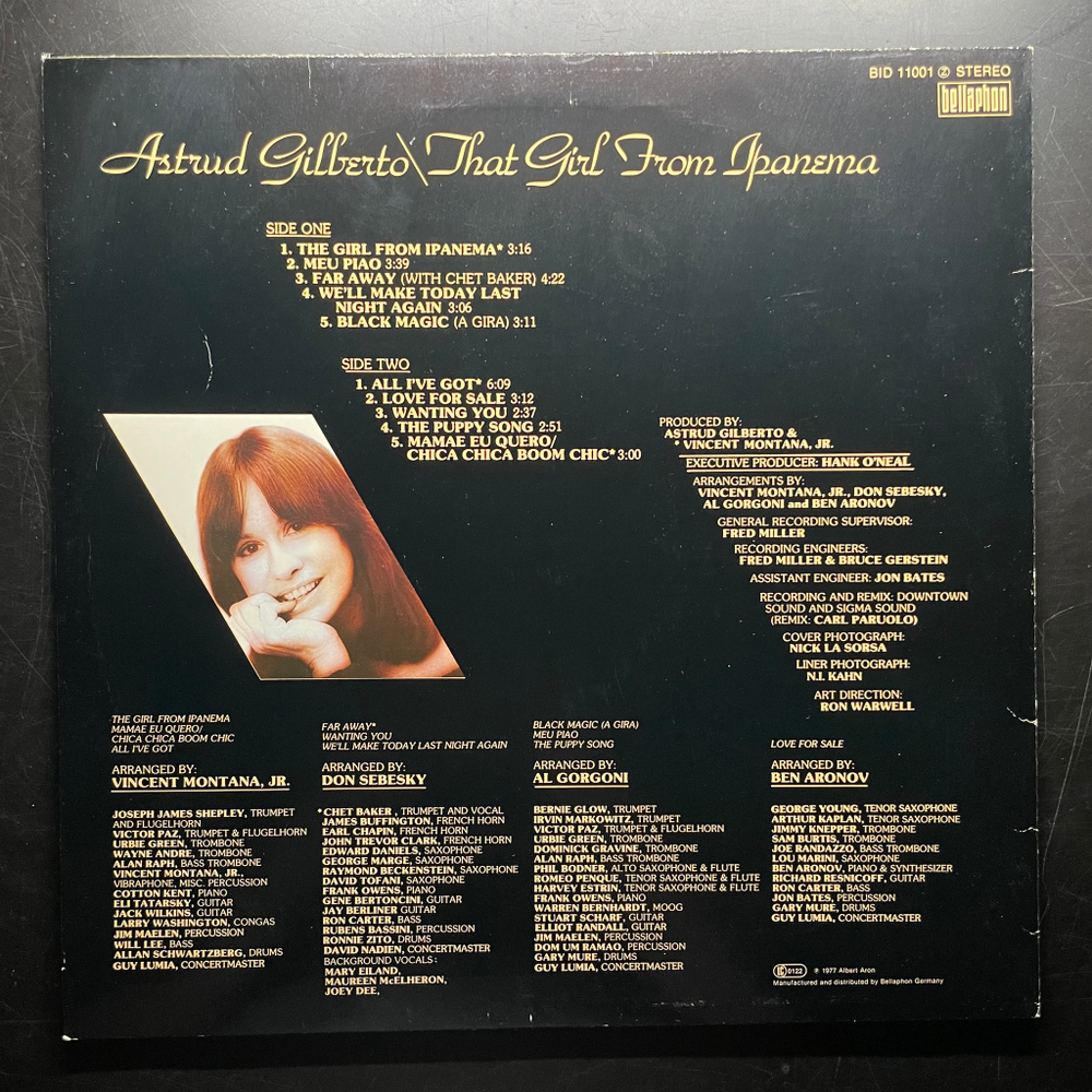 Astrud Gilberto ‎– That Girl From Ipanema (Германия 1977г.)