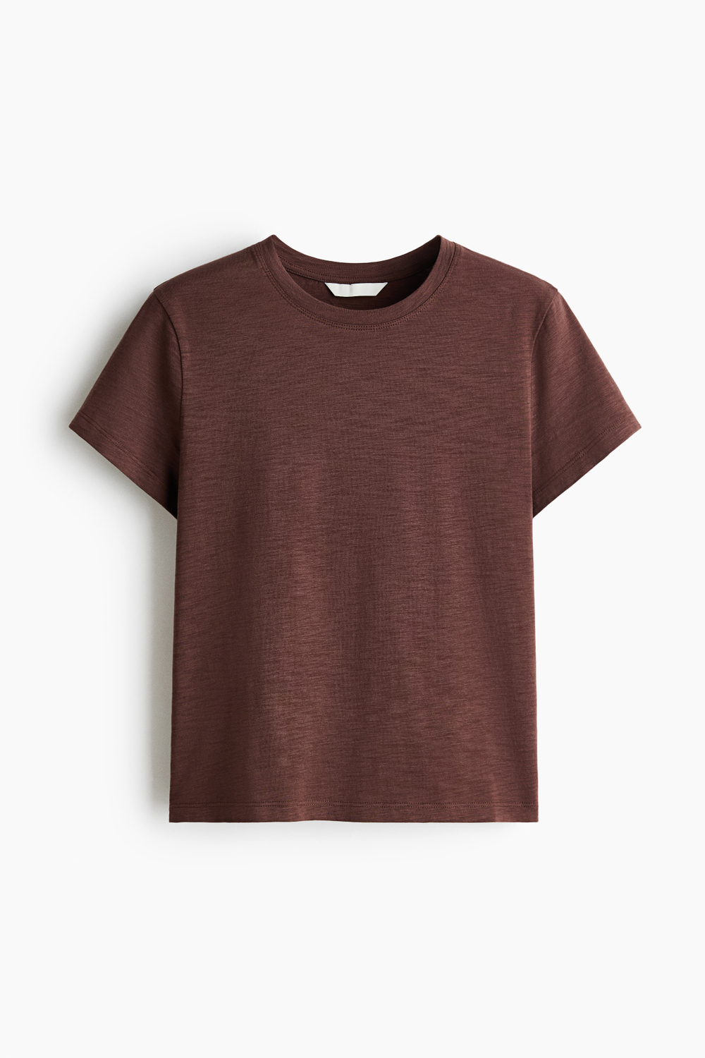Облегающая футболка — Цвет слоновой кости - H&M