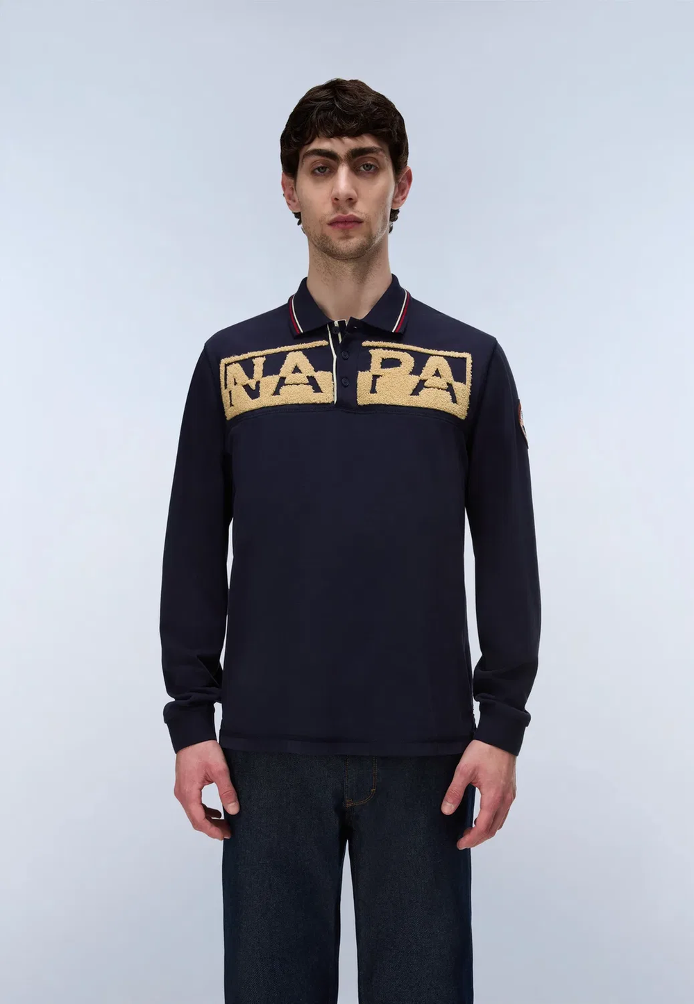 Поло с длинным рукавом мужское NAPAPIJRI E-ARCHIVE POLO LS