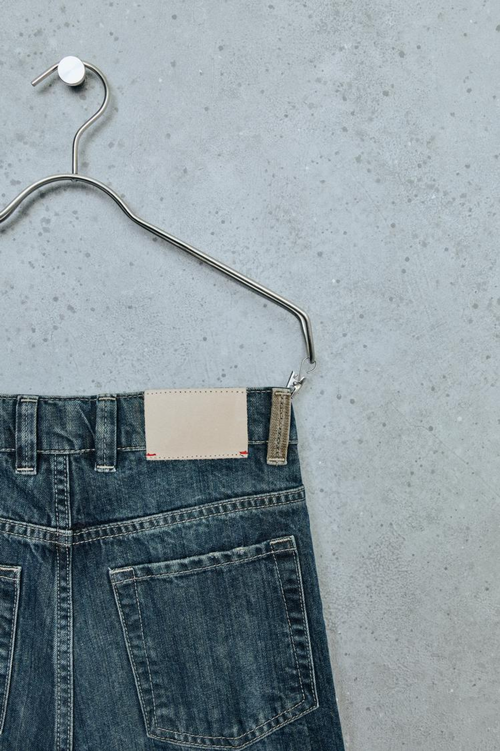 ZARA STORIESZ — ДЖИНСЫ LOOSE OVERDYED, СИНИЙ