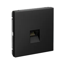 Розетка компьютерная RJ45, кат. Systeme Electric ArtGallery Карбон GAL001086