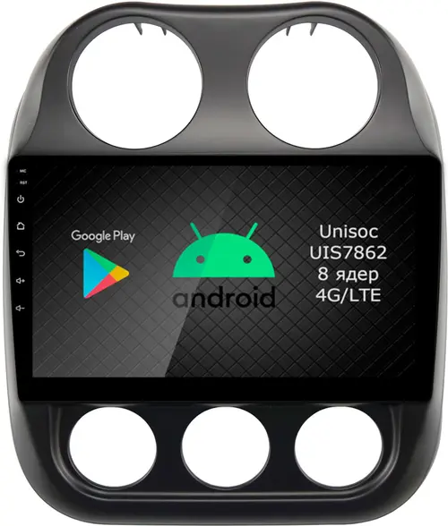Магнитола для Jeep Compass 2011-2015 - Airok RI-2203 Android 12, Быстрая, SIM-слот